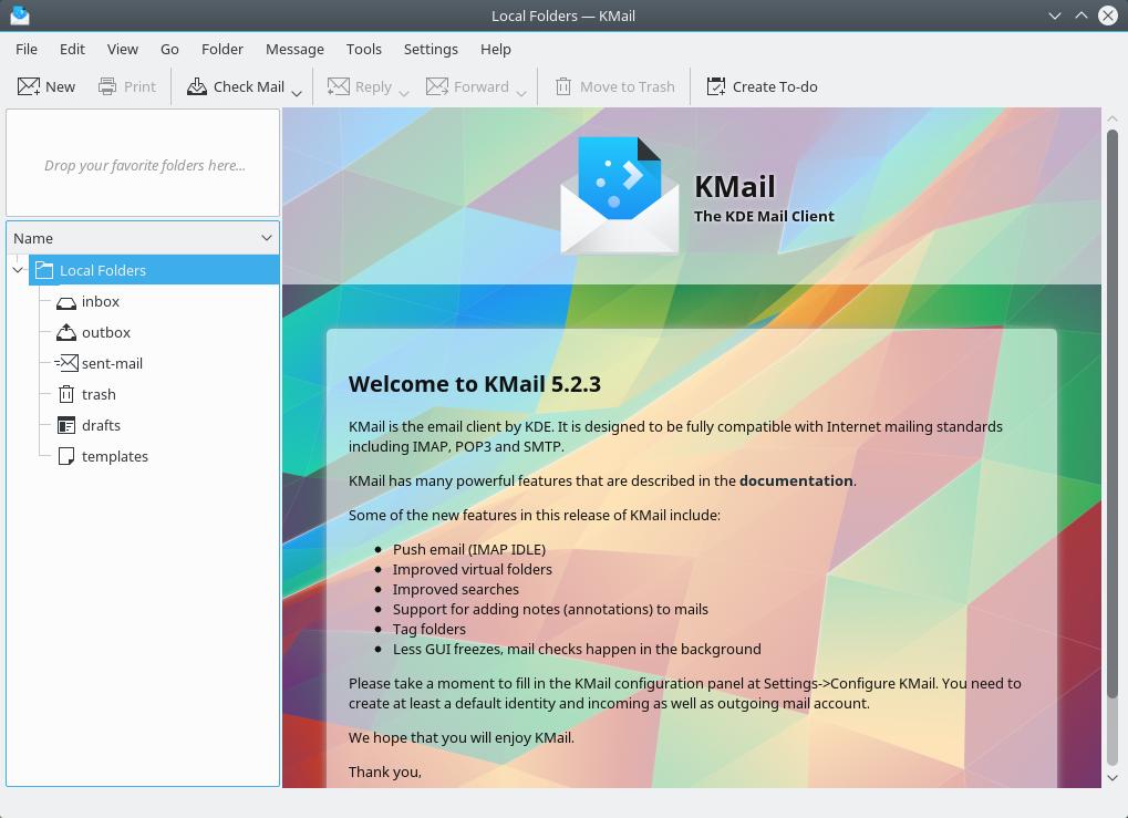 Das E-Mail-Programm KMail