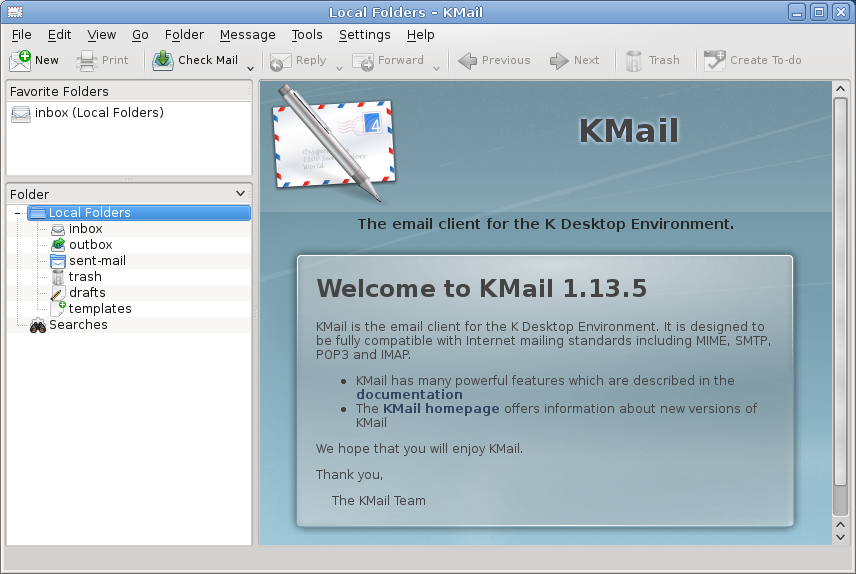 Das E-Mail-Programm KMail