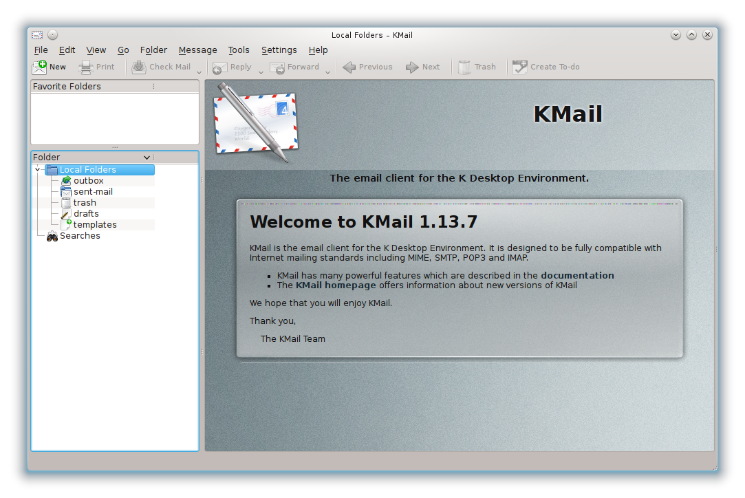 Das E-Mail-Programm KMail